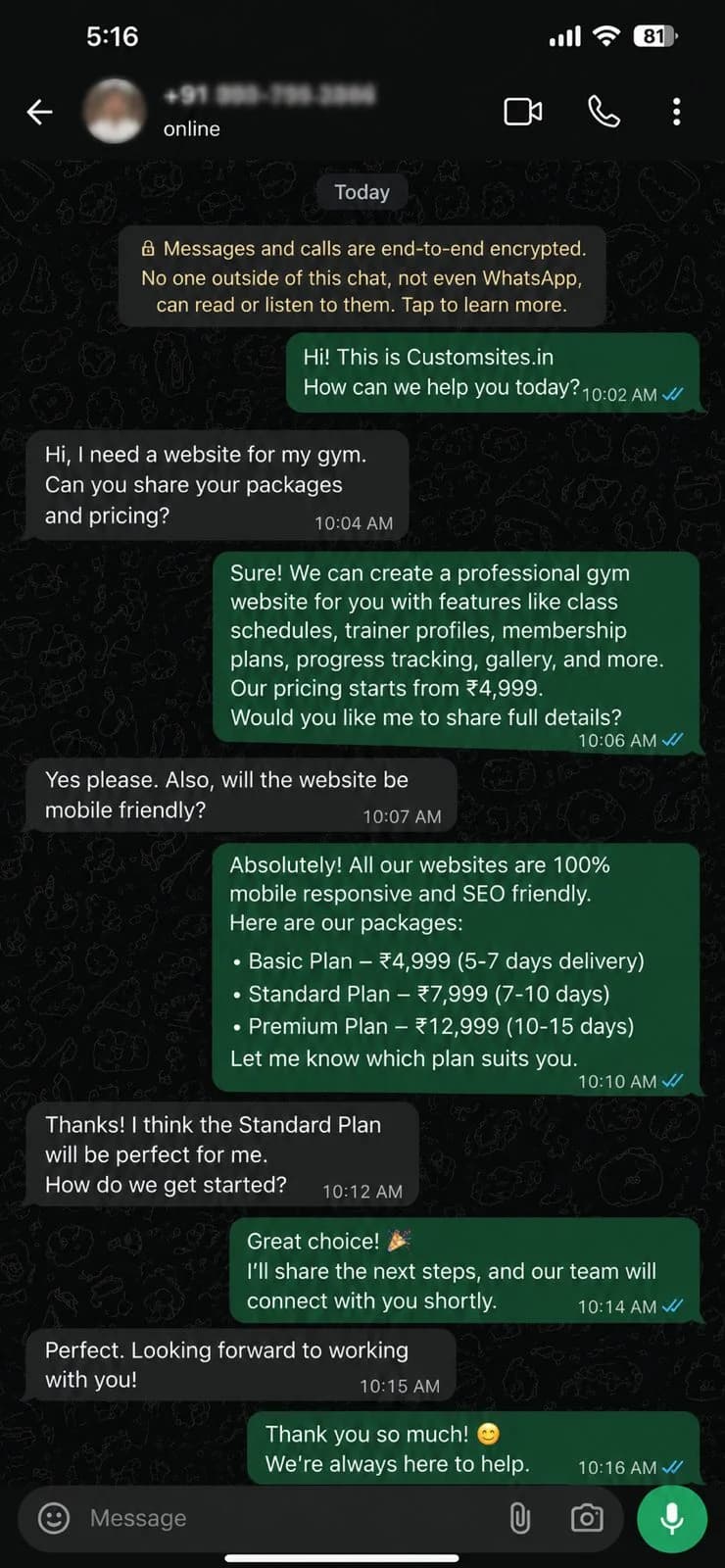 WhatsApp client chat proof 1