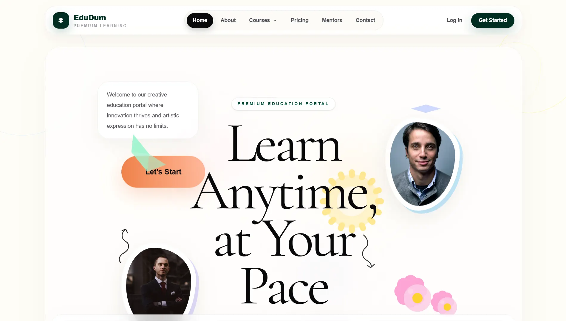 Education Website Template for Online Courses, Academies and Learning Platforms preview