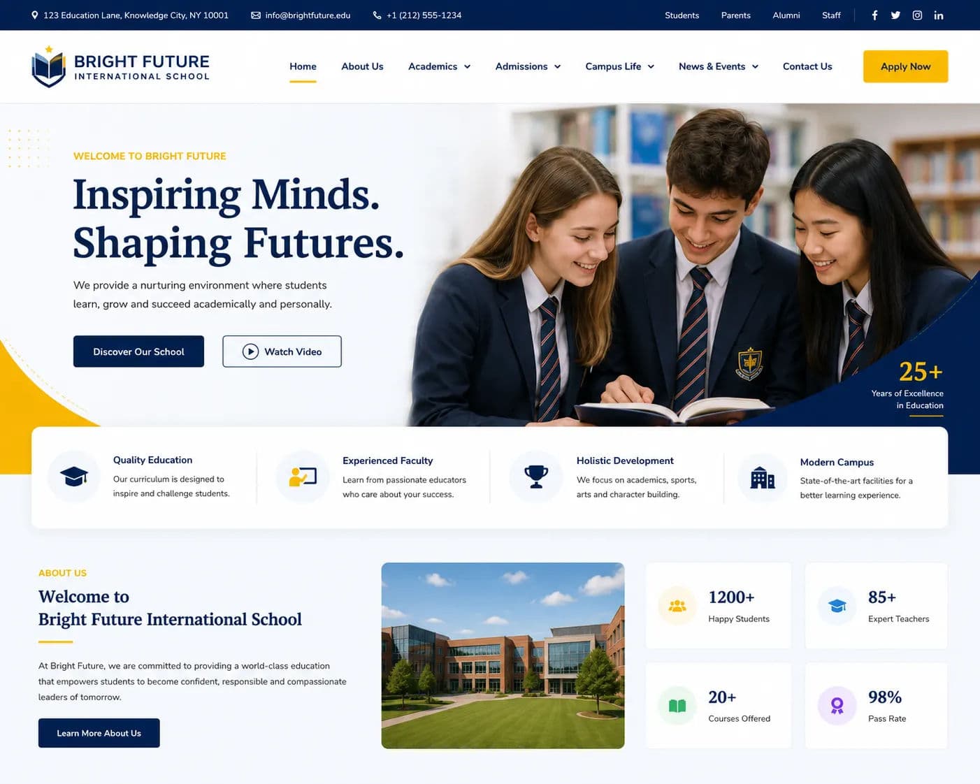 School and Education Institute Website Design in India: Features That Help You Get More Admissions Online