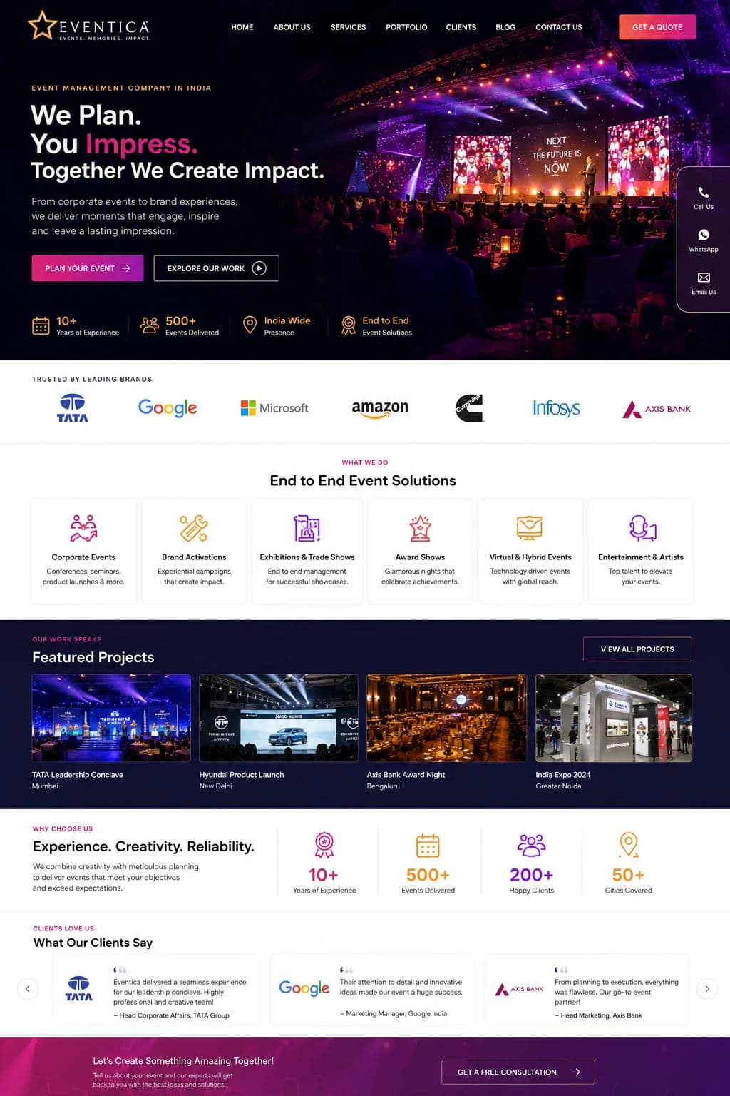 Event Management Company Website Design in India: Features That Help You Win More Events and Corporate Clients