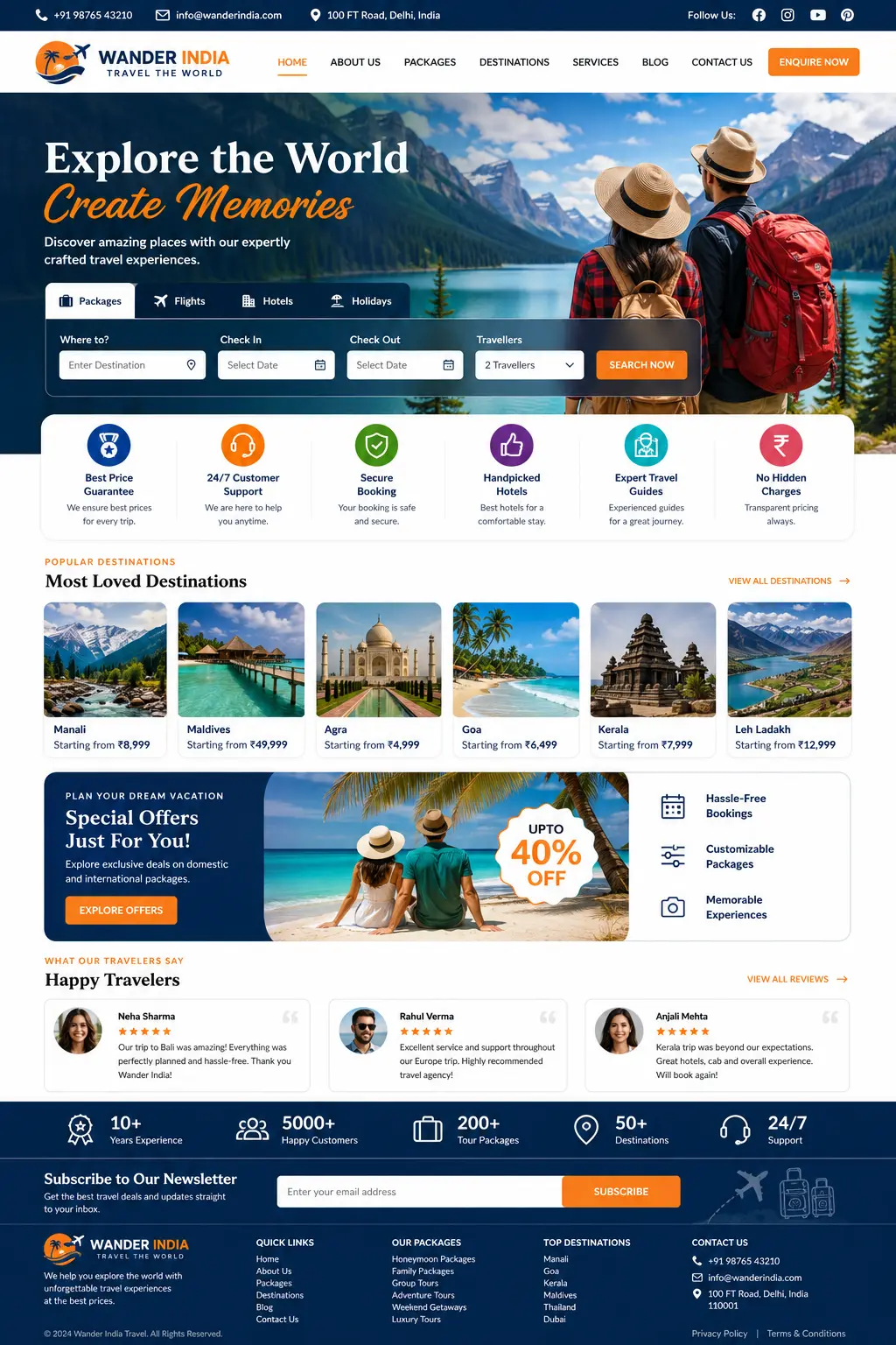 Travel Agency Website Design in India: Attract More Tourists and Grow Your Tour Business